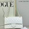 Bolso para Mujer Cadena Estilo Nuevo Estilo Chanel Diamante Clásico Caviar Piel de Vaca de Alta Calidad Bolso de Hombro Único Cruzado Bolso de Axila