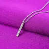 Fila de Colgante de Diamante, Collar de Cristal de Diamante Completo Hecho a Mano con Microincrustación de Circonita, Cadena para Clavícula de Mujer Coreana