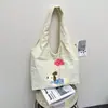 Bolsa de Toalla Bordada con Perro Salchicha Lindo de Dibujos Animados para Mujer, Nueva Bolsa de Hombro de Gran Capacidad, Bolsa Tote para Viajes Diarios, Bolsa de Compras