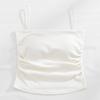 Nova Camisola Quente Escovada Engrossada Roupa Íntima Feminina Sutiã Peça Única com Bojo Tubo Base Interno Outono e Inverno