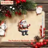 Nuevo Colgante de Coche de Acrílico Plano de Santa Claus Transfronterizo Adorno Decoración Navideña Dibujos Animados
