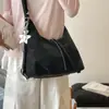 Bolsa simples de grande capacidade para axila feminina, novo estilo verão 2026, bolsa de ombro casual, bolsa de ombro e transversal para o dia a dia