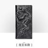 Billetera para Hombre Personalizada Vintage Hecha a Mano en Relieve de Cuero Genuino Larga de Cocodrilo Capa Superior Piel de Vaca Multitarjeta Monedero Estuche