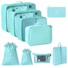 Conjunto de Sacos de Armazenamento para Viagem Transfronteiriça Roupas Roupa Íntima Calças Saco de Embalagem Separado Saco de Armazenamento Roupas Sapatos Bagagem Bolsa de Viagem