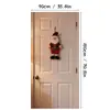 Tecido de Cortina de Porta de Natal com Estampas de Papai Noel e Renas para Decoração de Divisória de Entrada de Casa, Fornecimento Direto do Fabricante