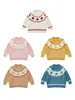 Suéter de Invierno Nuevo 2026 para Niñas Wulibu Estilo Fair Isle Dibujos Animados de Animales Grueso Lindo Suéter Tejido para Niños
