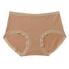 Ropa interior térmica suave cepillada imitación cachemir para otoño e invierno, para mujer, de cintura media, sin costuras, algodón 5A antibacteriano en la entrepierna, bragas para mujer, venta al por mayor