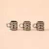 Hebilla de plata de Xizang colgante de collar hecho a mano diy aleación tendencia retro joyería cuerda de pulsera agujero para colgar cuentas de plata antiguas venta al por mayor