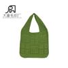 Bolsa de Malha Vazada Tricotada Transfronteiriça Amazon Mais Vendida Bolsa Grande Versátil Bolsa Tecida Feminina Bolsa de Ombro Portátil