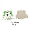 Futebol Futebol Futebol Bandeira Copa do Mundo Acessórios de Liga de Metal com Gotejamento de Óleo Pulseira Colar Acessórios de Joia