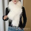 Bufanda Personalizada de Plumas de Pavo Artificial Moda Otoño/Invierno Calentador de Cuello Chal de Gala para Eventos Collar de Piel Sintética