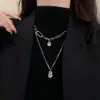 Venda Direta de Fábrica ~ Corrente para Suéter Outono e Inverno, Não Precisa Tirar para Dormir, Colar da Moda, Estilo de Luxo Leve de Nicho High-End, Combinado com uma Camiseta Básica
