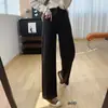 ¡Versiones Corta y Larga! Jeans Rectos Adelgazantes de Cintura Alta para Mujer, Nuevo Estilo Otoño, Pantalones Anchos Sueltos y con Caída