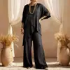 Conjunto Casual Irregular de Verão 2026 Novo Europeu Transfronteiriço Feminino Duas Peças Algodão e Linho Sem Mangas Gola Redonda Solto