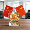 Adorno de Bandera Roja de Doble Cara Sala de Estar Noble Entrada Estudio Oficina del Jefe Sala de Reuniones Decoración Bandera Nacional Bandera de Fiesta