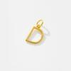 Collar de cadena de clavícula de plata esterlina S925 con diseño de nicho estilo coreano con superficie brillante y letras de la A a la Z para mujer