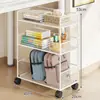 Estantería debajo del escritorio, estantería pequeña al lado del escritorio, móvil con ruedas, carrito lateral para escritorio de oficina, gabinete de almacenamiento de libros