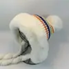 Nuevo Gorro de Punto Grueso de Felpa para Circunferencia de Cabeza Grande Otoño e Invierno Correas para Mantener el Calor y Proteger del Frío Protección para los Oídos Gorro de Lana Ocio al Aire Libre Frío