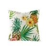 Funda de Almohada Impresa de Poliéster con Hoja Verde de Planta Tropical para el Hogar Más Vendida en Amazon Estilo Escandinavo Funda de Almohada para Sofá