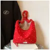 Bolsa Transversal de Lona, Grande Capacidade, Novo Modelo de Início de Primavera, Design de Estrela Brilhante Dopamina, Bolsa de Ombro Plissada Estilo Coreano, Bolsa de Tecido