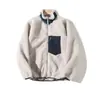 Chaqueta BT Alternativa de Lana de Cordero con Cuello Alto Clásica Retro Deportiva para Exteriores de Forro Polar Estilo Pareja Ropa de Abrigo Cálida Nueva