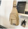 Bolso bandolera transfronterizo Bolso de pecho para mujer Nuevo de alta gama para exteriores Ciclismo Motocicleta Mochila Bolso bandolera sencillo de color sólido Moderno