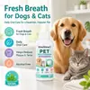 KineShineX Enxaguante Bucal para Cães e Gatos Suave Sem Álcool Solução de Higiene Oral para Pets Refresca o Hálito e Ajuda a Reduzir o Mau Odor