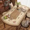 Mantel Individual Ovalado para Mesa de Comedor 2026 Modelo Nuevo Mantel de PVC Impermeable, Resistente al Aceite, Resistente al Calor, Lavable Protector de Mesa con Forma de Arco