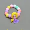 Conjunto de collar y pulsera de perlas para niños, versión coreana, directo de fábrica, collar de unicornio, accesorios transfronterizos para niña, venta al por mayor