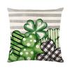 Nueva Calle Transfronteriza 2026. Funda de almohada Día de San Patricio Festival de Irlanda del Norte Tela para el hogar Cubierta de cojín para sofá