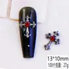 Decoraciones para Uñas de Aleación Transfronterizas con Pedrería 3D, Accesorios Vintage de Corazones Cromados, Decoraciones de Uñas Portátiles, Pedrería para Uñas