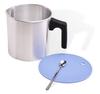 1,2 litros 2 libras panela de despejo para fazer velas porta-copos roxo colher de mistura cabo resistente ao calor conjunto de panela para derreter cera