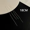 Pendientes Minimalistas con Borlas para Mujer, Diseño de Nicho, Pendientes Perforados, Pendientes Largos para Rostros Redondos, Cadena de Caja