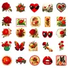 50 Novos Pôsteres de Borboleta Feminina Rosa Transfronteiriços, Adesivos Decorativos à Prova de Vento e Água, Adesivos de Grafite de Rosa Retro Deslumbrantes