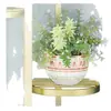 Soporte de Flores de Hierro Forjado para Balcón de Múltiples Niveles, Estante para Plantas, Soporte para Macetas de Plantas Verdes, Soporte de Piso para Interiores de Estilo Europeo para Flores, Plantas Verdes y Bonsáis