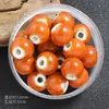 Acessórios para pulseiras diy contas furo grande estilo retrô acessórios com contas 12mm contas redondas de cerâmica material artesanal atacado