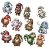 Figurinhas de gnomos de madeira de Natal transfronteiriças, Decorações de árvore de Natal, Enfeites para festas e reuniões de Natal