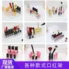 Soporte de exhibición de labiales transparente, organizador de escritorio para cosméticos, estante de exhibición de lápices de cejas multi-compartimento, al por mayor