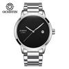 Ochstin/Augusten 6202 Transmisión en Vivo Negocios Reloj Mecánico para Hombre Correa de Acero Sólido Calendario Reloj Mecánico Totalmente Automático