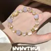 Pulsera de Amatista Natural Uruguaya Estilo Chino Nuevo Pulsera de Cuentas Pequeñas Morado Oscuro Pulsera de Cuentas de Tres Capas 108 Cuentas
