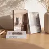 Libros falsos en inglés minimalistas estilo wabi-sabi, decoración del hogar minimalista nórdico, libros de imitación, adornos decorativos suaves para salas de muestra, caja de libros
