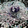 Nuevo Set de 6 Colores Espejo Gradiente Mariposa Destello Color Mixto Cáñamo Flotante Arena Movediza Lentejuela Forma Especial Joyería para Uñas de Manicura