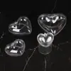 Caja de Dulces Transparente de Amor Estilo Coreano Plástico Forma de Corazón Creativa Caja de Dulces Decoraciones Empaque de Alimentos Suministros para el Día de San Valentín