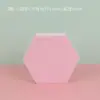 Accesorios de fotografía de cubo fotografía comida madera se puede fijar arco geométrico lavable adornos serie roja y blanca