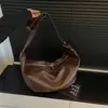 2026 Nova Bolsa de Bolinho Estilo Ins Grande Capacidade Ombro Único Transversal Feminina Casual Versátil Tendência Bolsa de Ombro Nuvem