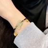 Pulsera de Cuerda Roja de Buena Suerte Flor de Ciruelo Cuerda para Pareja Simple Hecha a Mano Cuerda Tejida Paz y Alegría Regalo para Novia