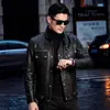 Jaqueta de couro genuíno Haining masculina 2026 novo estilo primeira camada couro bovino lapela casual jaqueta de couro genuíno casaco curto outono