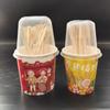Copa Oden Anti-quemaduras Vaso de Papel Desechable Cubo Tazón de Papel Espesado con Tapa Caja de Embalaje Comercial para Llevar