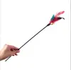 Vara Brinquedo para Gato Brinquedo Longo para Gato Pena Colorida Resistente à Mordida Brinquedo Interativo para Gato Artefato Auto-divertido Brinquedo para Gato Treinamento de Gato Gato
