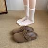 Mules Retro sin Cierre de Punta Cerrada para Mujer, Novedad Primavera/Verano 2026, Versátiles, de Suela Gruesa, que Aumentan la Altura, Estilo Birkenstock